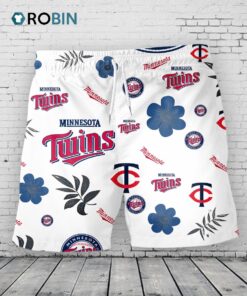 Minnesota Twins Hawaiian Shorts Tropical Beach
