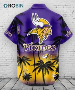 Minnesota Vikings Hawaiian Shirt Coconut Tree