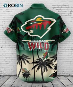 Minnesota Wild Hawaiian Shirt Coconut Tree