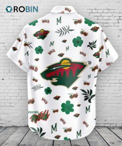 Minnesota Wild Hawaiian Shirt Tropical Beach