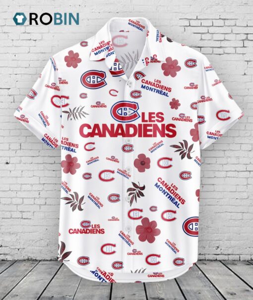 Montreal Canadiens Hawaiian Shirt Tropical Beach