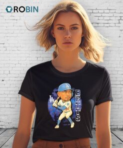 Mookie Betts Los Angeles Dodgers Basketball 2025 Cartoon Shirt