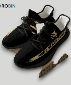 MSBY Black Jackal Shoes Custom Haikyuu Anime Black YZ Boost Sneakers MSBY Black Jackal Shoes Custom Haikyuu Anime Black YZ Boost Sneakers