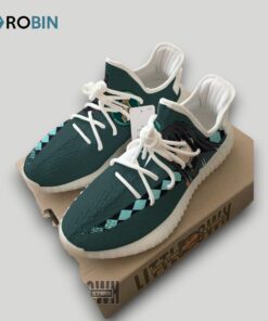 Muichiro Tokito Shoes Custom KNY Anime YZ Boost Sneakers Muichiro Tokito Shoes Custom KNY Anime YZ Boost Sneakers