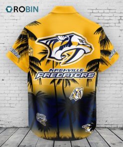 Nashville Predators Hawaiian Shirt Coconut Tree