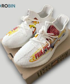 Natsu Dragneel Shoes Custom Fairy Tail Anime YZ Boost Sneakers Natsu Dragneel Shoes Custom Fairy Tail Anime YZ Boost Sneakers