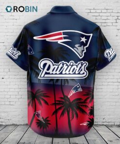 New England Patriots Hawaiian Shirt Coconut Tree