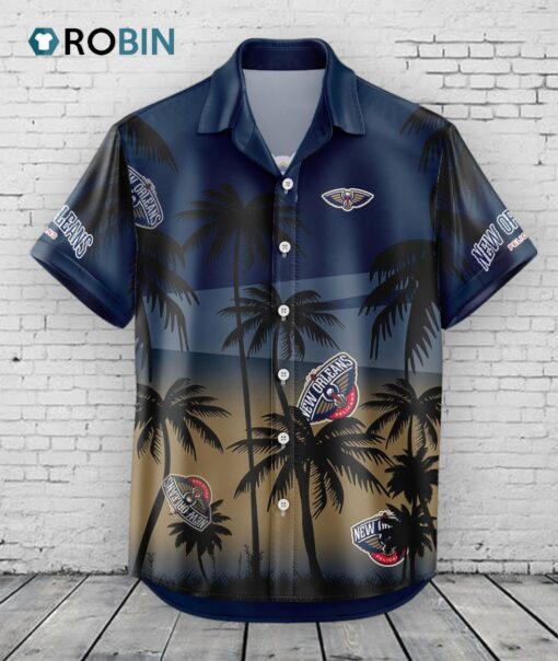 New Orleans Pelicans Hawaiian Shirt Coconut Tree