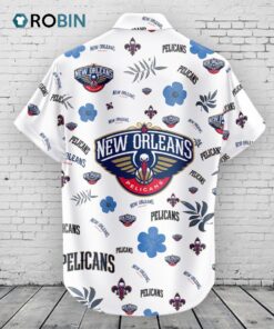 New Orleans Pelicans Hawaiian Shirt Tropical Beach