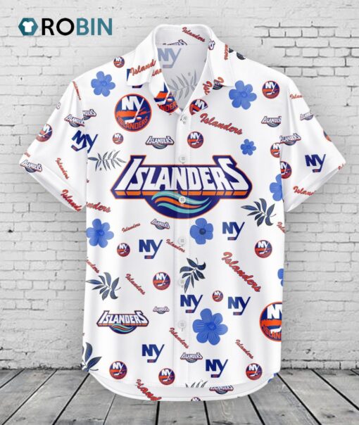 New York Islanders Hawaiian Shirt Tropical Beach