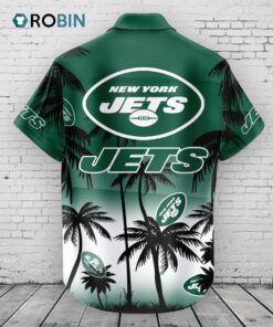 New York Jets Hawaiian Shirt Coconut Tree