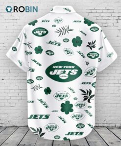 New York Jets Hawaiian Shirt Tropical Beach