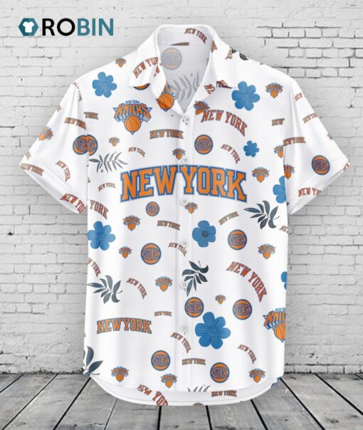 New York Knicks Hawaiian Shirt Tropical Beach