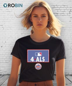 New York Mets Awareness To 4 Als Logo Shirt