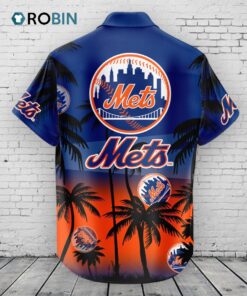New York Mets Hawaiian Shirt Coconut Tree