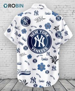 New York Yankees Hawaiian Shirt Tropical Beach New York Yankees Hawaiian Shirt Tropical Beach