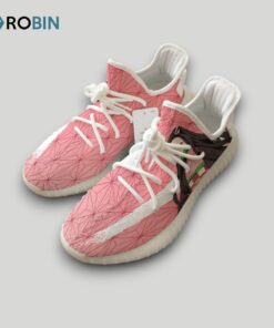 Nezuko Kamado Shoes Custom KNY Anime YZ Boost Sneakers Nezuko Kamado Shoes Custom KNY Anime YZ Boost Sneakers