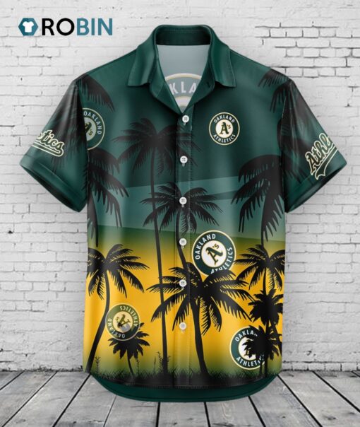 Oakland Athletics Hawaiian Shirt Coconut Tree