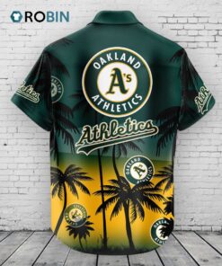 Oakland Athletics Hawaiian Shirt Coconut Tree Oakland Athletics Hawaiian Shirt Coconut Tree