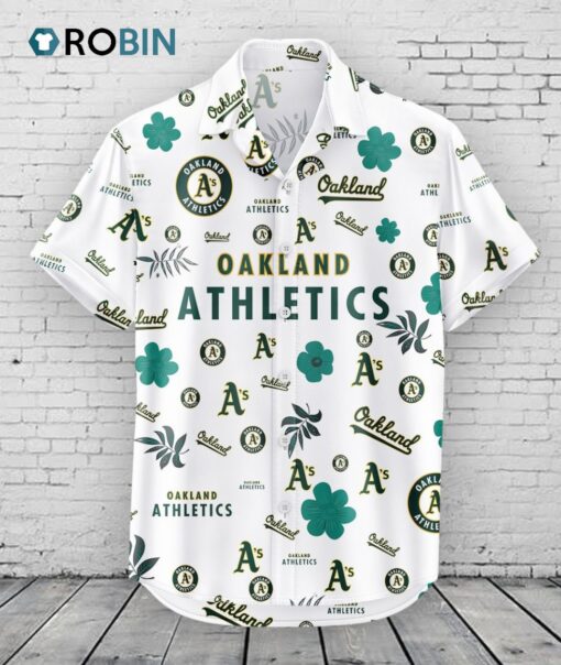 Oakland Athletics Hawaiian Shirt Tropical Beach