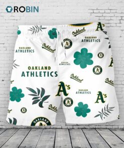 Oakland Athletics Hawaiian Shorts Tropical Beach Oakland Athletics Hawaiian Shorts Tropical Beach