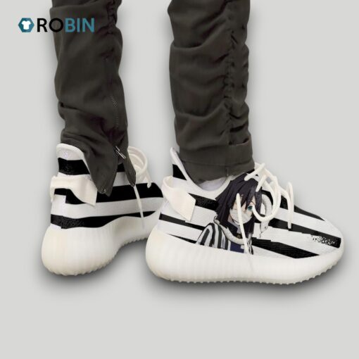 Obanai Iguro Shoes Custom KNY Anime YZ Boost Sneakers