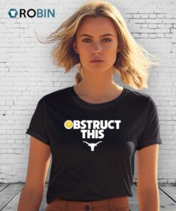 Obstruct This Texas Longhorns Softball Logo Shirt
