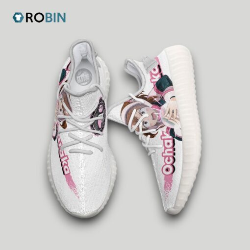 Ochaco Uraraka Shoes Custom My Hero Academia Anime YZ Boost Sneakers