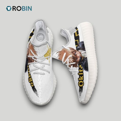 Okita Sougo Shoes Custom Gintama Anime YZ Boost Sneakers