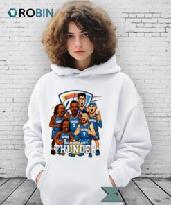 Oklahoma City Thunder Basketball Nba Finals 2025 Cartoon Shirt