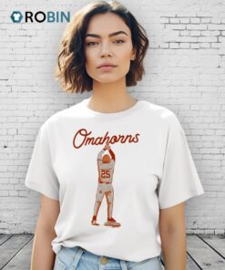 Omahorns Player Texas Longhorns Baseball Shirt
