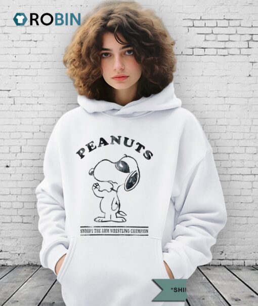 Peanuts Snoopy The Arm Wrestling Champions Shirt