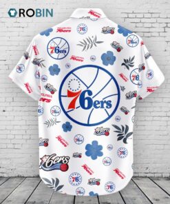 Philadelphia 76ers Hawaiian Shirt Tropical Beach