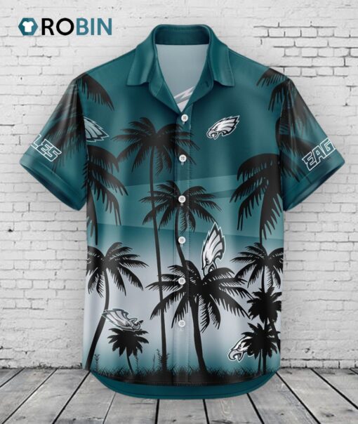 Philadelphia Eagles Hawaiian Shirt Coconut Tree