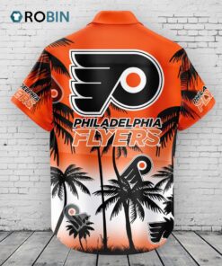 Philadelphia Flyers Hawaiian Shirt Coconut Tree