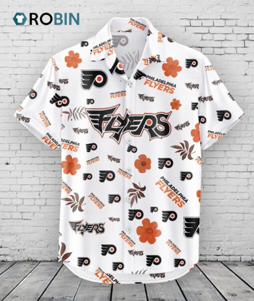 Philadelphia Flyers Hawaiian Shirt Tropical Beach