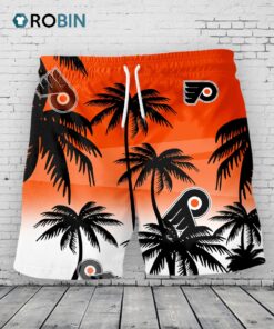 Philadelphia Flyers Hawaiian Shorts Coconut Tree