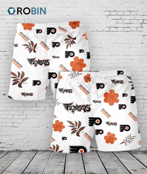 Philadelphia Flyers Hawaiian Shorts Tropical Beach