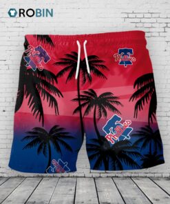 Philadelphia Phillies Hawaiian Shorts Coconut Tree