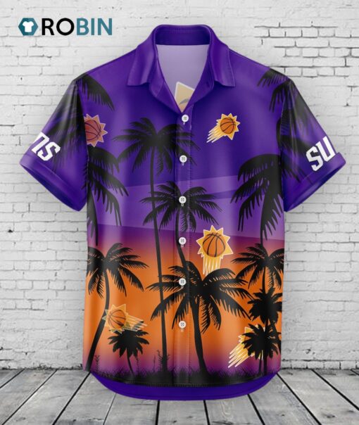Phoenix Suns Hawaiian Shirt Coconut Tree
