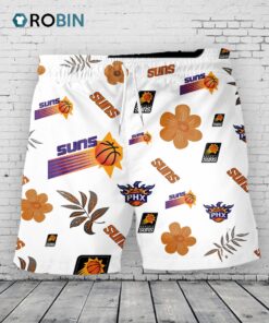 Phoenix Suns Hawaiian Shorts Tropical Beach