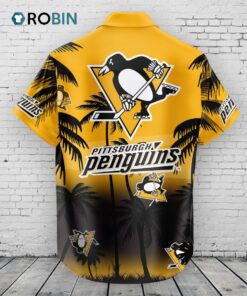 Pittsburgh Penguins Hawaiian Shirt Coconut Tree