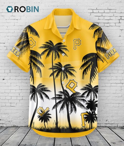 Pittsburgh Pirates Hawaiian Shirt Coconut Tree