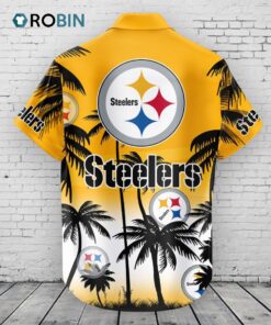 Pittsburgh Steelers Hawaiian Shirt Coconut Tree
