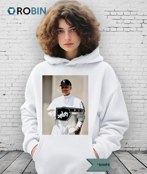 Pope Leo Xiv Smoking One Fan Chicago White Sox Hat Shirt