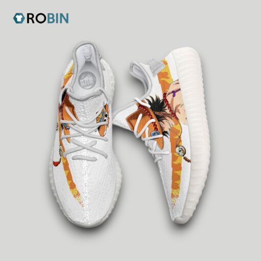 Portgas D Ace Shoes Custom 1Piece Anime YZ Boost Sneakers