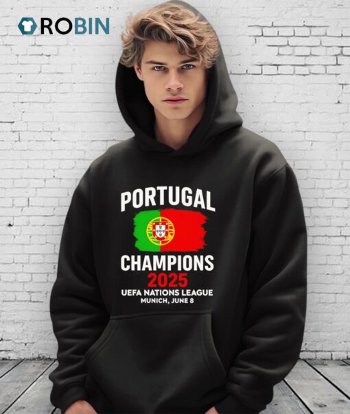 Portugal Uefa Nations League Champions 2025 Flag Shirt