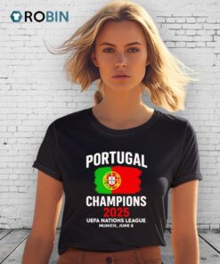 Portugal Uefa Nations League Champions 2025 Flag Shirt