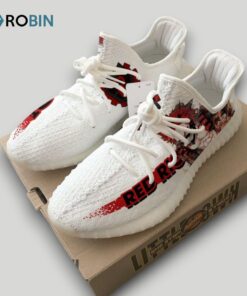 Red Riot Shoes Custom My Hero Academia Anime YZ Boost Sneakers Red Riot Shoes Custom My Hero Academia Anime YZ Boost Sneakers