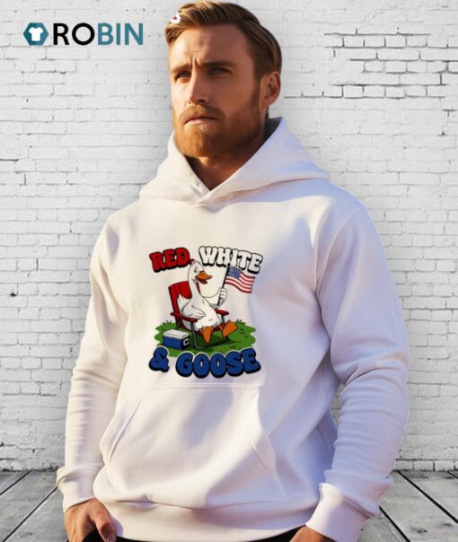 Red White & Goose Duck Shirt